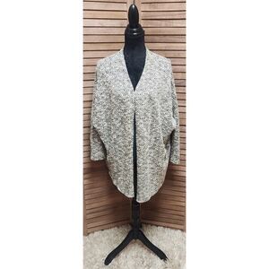 Mossimo Womens Open Front Cardigan SweaterBlack & White Chevron Size XL Long